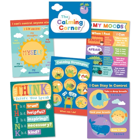 Carson Dellosa Calming Strategies Bulletin Board Set 110442